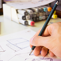 Alles wordt met de hand getekend