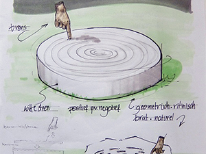 kunst op vraag, kunstwerk in de tuin