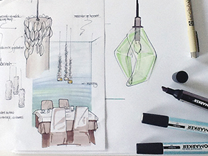 lamp voor restaurant lampontwerp